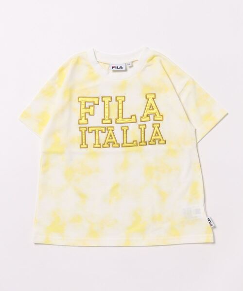 FILA(フィラ)の「FILA/フィラ BIG半袖Tシャツ(Tシャツ/カットソー・キッズ・ピンク/レモンイエロー・130/120/110)」の1枚目の写真