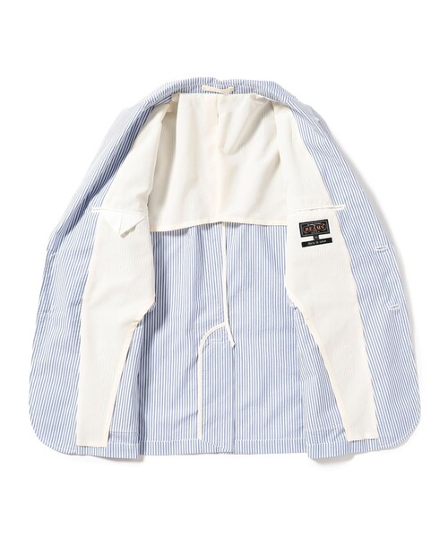BEAMS JAPAN ビームスプラス シアサッカー テーラードジャケット M BEAMS PLUS（ビームスプラス）の「BEAMS PLUS / シアサッカー