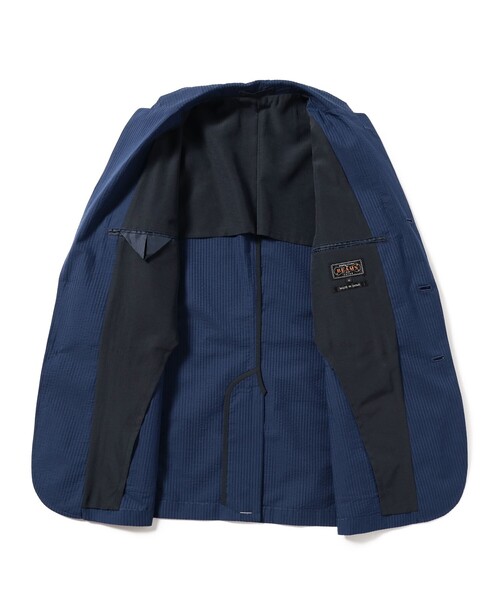 BEAMS PLUS(ビームスプラス)の「BEAMS PLUS / シアサッカー 3ボタン ジャケット(テーラードジャケット・メンズ・ブルー/ネイビー・X-LARGE/LARGE/MEDIUM/SMALL)」の16枚目の写真