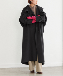 美品✨ヴェルメイユパーイエナ　Super100 ダブルフェイス後ろタックコート VERMEIL par iena（ヴェルメイユパーイエナ）の「Super100