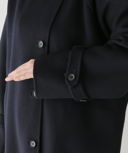 VERMEILIENA super160リバースタンドカラー ロングコート セール】super160 リバー スタンドカラー ロングコート（その他
