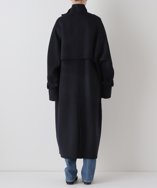 VERMEIL par iena リバー スタンドカラー ロングコート スタッフ高所持率！／ あのSuper160スタンドカラーコートが
