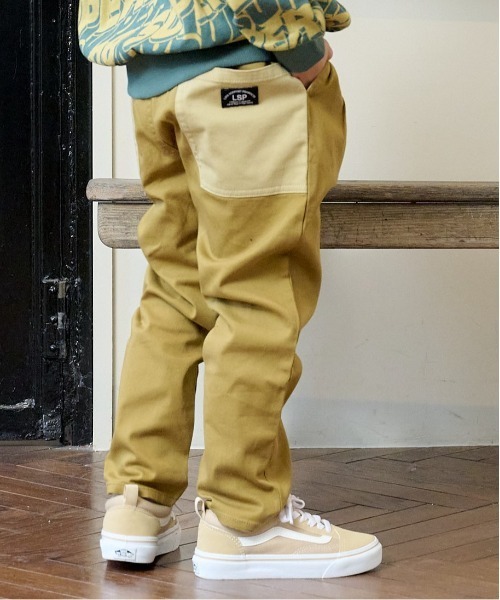 Life Support Products（ライフサポートプロダクツ）の「ツイルタックロングパンツ（80～150cm）（その他パンツ・キッズ・ベージュ/カーキ/グリーン/チャコール/ブルー/ピンク・130/95/140/150/90/100/110/120/80）」の4枚目の写真