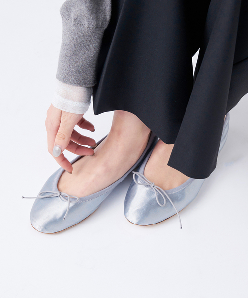 PORSELLI/ポルセリ】サテンバレエシューズ
