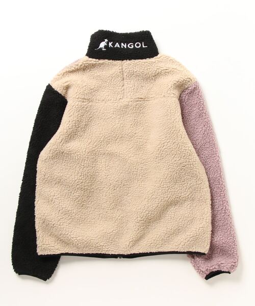 KANGOL（カンゴール）の「【KANGOL】ボアブルゾン 23031-901（ブルゾン・メンズ・その他2/その他1/その他3/パープル/グリーン/ブラック/ブラウン/ホワイト/ベージュ・M/L/XL）」の10枚目の写真