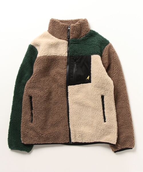 KANGOL（カンゴール）の「【KANGOL】ボアブルゾン 23031-901（ブルゾン・メンズ・その他2/その他1/その他3/パープル/グリーン/ブラック/ブラウン/ホワイト/ベージュ・M/L/XL）」の9枚目の写真