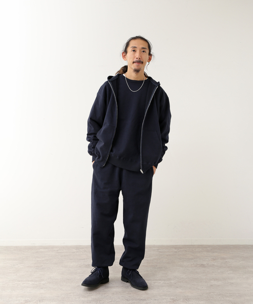 FOLL / フォル】two side hardyarn sweat zip parka（パーカー