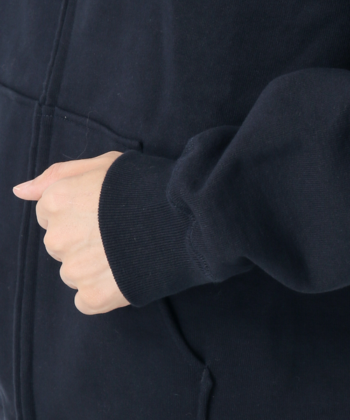 UNFOLLOW（アンフォロー）の「【FOLL / フォル】two side hardyarn sweat zip parka（パーカー・メンズ・ネイビー・2）」の11枚目の写真