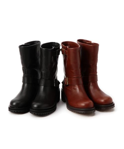 Boisson Chocolat（ボワソンショコラ）の「ボワソンショコラ/BBC ｴﾝｼﾞﾆｱｼｮｰﾄﾌﾞｰﾂ40（ブーツ・レディース・ブラウン/ブラック・24cm/22cm/23cm/22.5cm/24.5cm/23.5cm）」の9枚目の写真