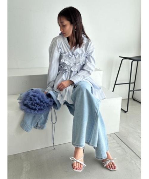 SNIDEL(スナイデル)の「フリルバッグ(ハンドバッグ・レディース・ブラック/ダークブルー/ピンク/アイボリー・FREE)」の15枚目の写真