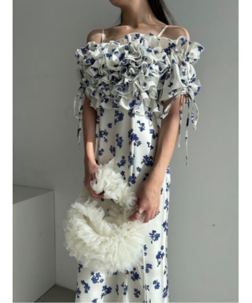 SNIDEL(スナイデル)の「フリルバッグ(ハンドバッグ・レディース・ブラック/ダークブルー/ピンク/アイボリー・FREE)」の17枚目の写真