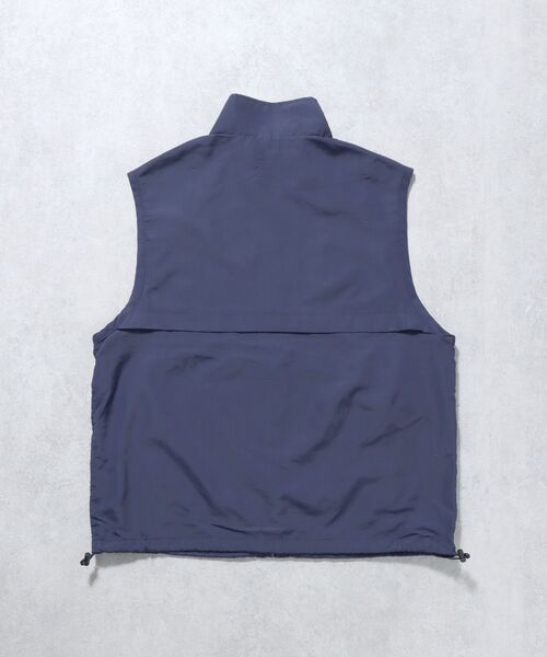 FFEIN（フェイン）の「【FFEIN】ロゴ刺繍スタンドカラーナイロンジップベスト / ドローコード セットアップ対応（ベスト・メンズ・ネイビー/ブラック/ベージュ・LARGE/MEDIUM/SMALL）」の12枚目の写真