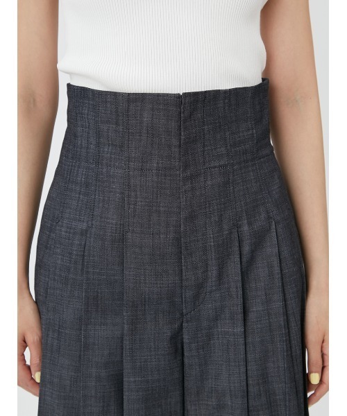 FRAY I.D（フレイアイディー）の「ハイウエストスリータックプリーツパンツ（その他パンツ・レディース・アイボリー/インディゴブルー/ブラック・0/1）」の6枚目の写真