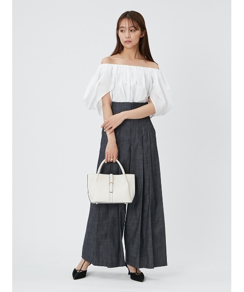 FRAY I.D（フレイアイディー）の「ハイウエストスリータックプリーツパンツ（その他パンツ・レディース・アイボリー/インディゴブルー/ブラック・0/1）」の21枚目の写真