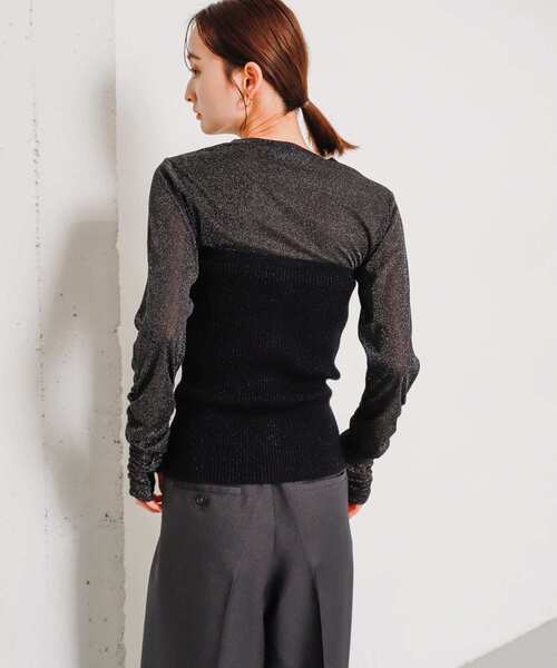 セール】ラメジップニットビスチェ（その他トップス）｜SENSE OF PLACE