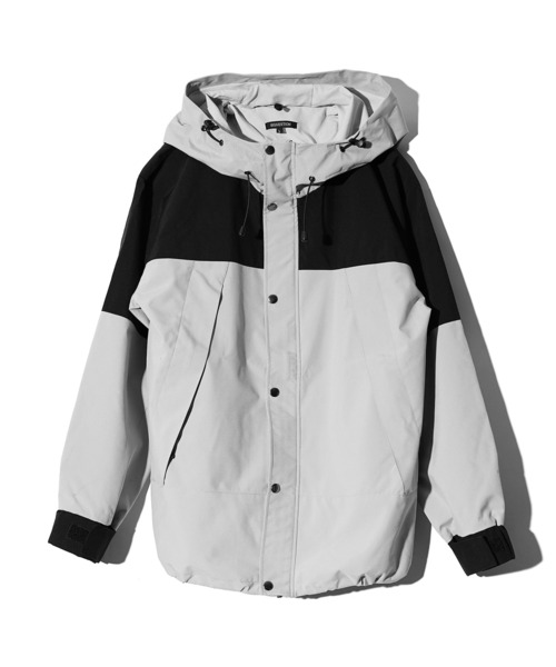 BURTON マウンテンパーカー グレー/ブラック LINE WIND BREAK JACKET（マウンテンパーカー）｜＆RSON