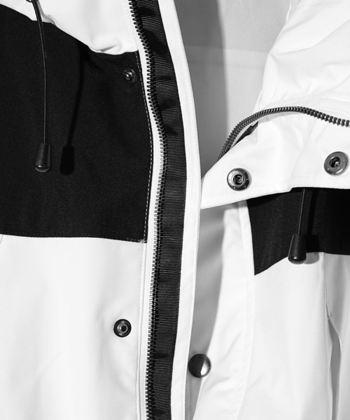 JOKER(ジョーカー)の「切替えマウンテンパーカー メンズ ビッグシルエット 春服(パーカー・メンズ・ホワイト/ブラック/グレー/レッド・LL/L/M)」の15枚目の写真