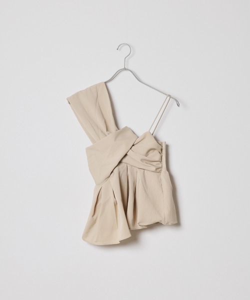 AO2(アオズ)の「Asymmetric design bustier / アシンメトリーデザインビスチェ(ベスト・レディース・ベビーピンク/アイボリー/ベージュ・FREE)」の20枚目の写真