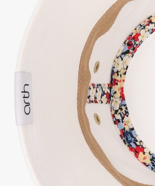 arth（アース）の「arth Canvas Bucket Hat / アース（ハット・レディース・レッド/ホワイト/ライトイエロー・MEDIUM/SMALL）」の10枚目の写真