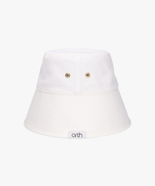 arth（アース）の「arth Canvas Bucket Hat / アース（ハット・レディース・レッド/ホワイト/ライトイエロー・MEDIUM/SMALL）」の6枚目の写真