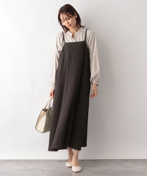 GLOBAL WORK（グローバルワーク）の「2WAYジャガードキャミワンピース/996326（ワンピース・レディース・ブラック/ブラウン/カーキ・FREE）」の14枚目の写真
