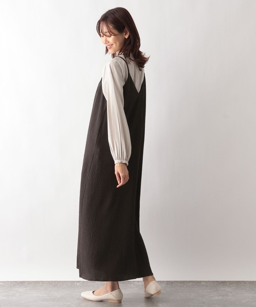 GLOBAL WORK（グローバルワーク）の「2WAYジャガードキャミワンピース/996326（ワンピース・レディース・ブラック/ブラウン/カーキ・FREE）」の16枚目の写真