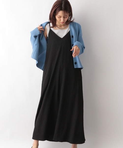 GLOBAL WORK（グローバルワーク）の「2WAYジャガードキャミワンピース/996326（ワンピース・レディース・ブラック/ブラウン/カーキ・FREE）」の7枚目の写真