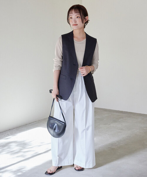 SLOBE IENA(スローブイエナ)の「チュールセットプルオーバー(Tシャツ/カットソー・レディース・ブラウン/グリーン/アイボリー・FREE)」の10枚目の写真
