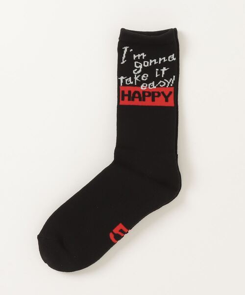 NAVY ROOTS（ネイビールーツ）の「NAVY ROOTS/ネイビールーツ/HAPPY SOX（ソックス/靴下・メンズ・ホワイト/ブラック/モスグリーン・F）」の3枚目の写真