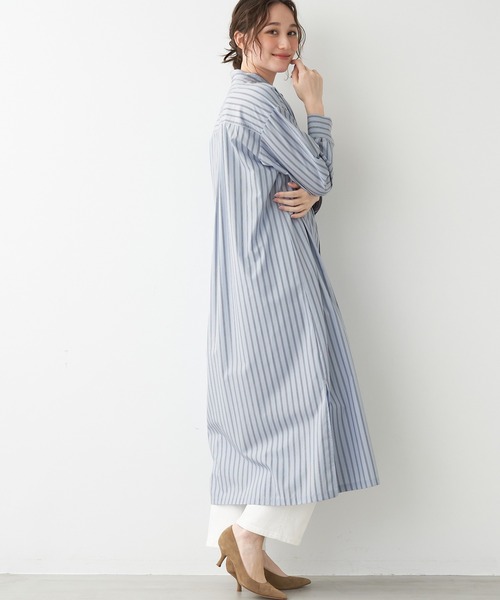 MICA&DEAL⭐︎シャツワンピース MICA&DEAL（マイカ＆ディール）の「スタンドカラーシャツ