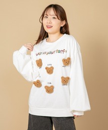 【LIVERY/ライブリー】 クマネコまみロンT アニマルシリーズ