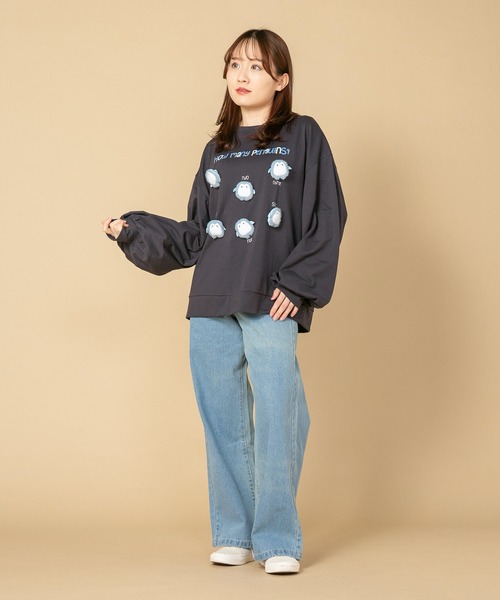 LB/S (エルビーエス)の「【LIVERY/ライブリー】 クマネコまみロンT アニマルシリーズ(Tシャツ/カットソー・レディース・アイボリー/ブラック・FREE)」の20枚目の写真