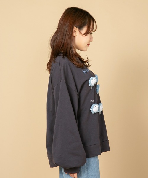 LB/S (エルビーエス)の「【LIVERY/ライブリー】 クマネコまみロンT アニマルシリーズ(Tシャツ/カットソー・レディース・アイボリー/ブラック・FREE)」の14枚目の写真