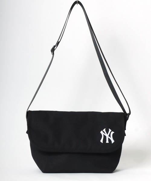 MLB(メジャーリーグベースボール)の「MLB/メジャーリーグベースボール チームロゴ刺繍 メッセンジャーバック ショルダーバック(メッセンジャーバッグ・メンズ・ブラック/ネイビー/グリーン・FREE)」の4枚目の写真