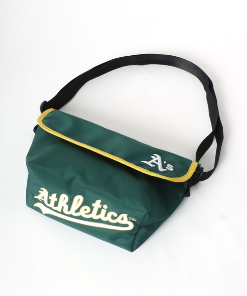 MLB(メジャーリーグベースボール)の「MLB/メジャーリーグベースボール チームロゴ刺繍 メッセンジャーバック ショルダーバック(メッセンジャーバッグ・メンズ・ブラック/ネイビー/グリーン・FREE)」の13枚目の写真