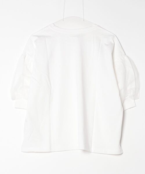 Shelly island（シェリーアイランド）の「チュールパフTシャツ（Tシャツ/カットソー・レディース・ホワイト/ブラック・FREE）」の21枚目の写真