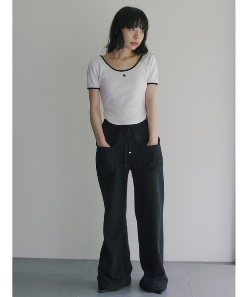 sorin ソリン　ベロアミニマルパンツ　ブラック　38 Velour Minimal Pants（フルレングス）｜SORIN（ソリン