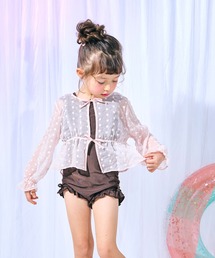 apres les cours | 【ZOZO先行販売】シアーカーデ付きフリルワンピース水着(水着)