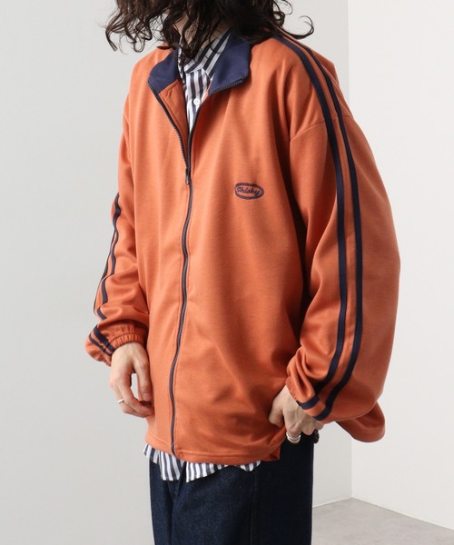 FUNALIVE(ファンアライブ)の「Cardboard switching stand truck jacket / ダンボール切替スタンド トラックジャケット unisex(スウェット・メンズ・ブラック/グレー/ネイビー/オレンジ・M/L/XL)」の22枚目の写真