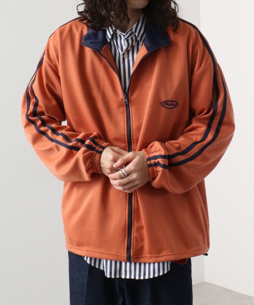 FUNALIVE(ファンアライブ)の「Cardboard switching stand truck jacket / ダンボール切替スタンド トラックジャケット unisex(スウェット・メンズ・ブラック/グレー/ネイビー/オレンジ・M/L/XL)」の21枚目の写真