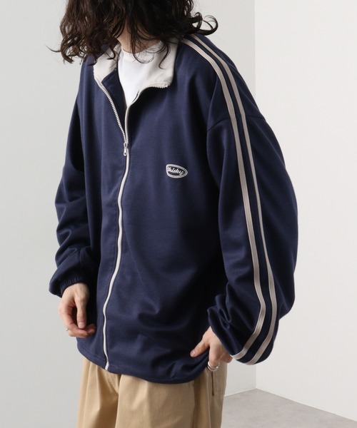 FUNALIVE(ファンアライブ)の「Cardboard switching stand truck jacket / ダンボール切替スタンド トラックジャケット unisex(スウェット・メンズ・ブラック/グレー/ネイビー/オレンジ・M/L/XL)」の17枚目の写真