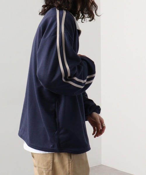 FUNALIVE(ファンアライブ)の「Cardboard switching stand truck jacket / ダンボール切替スタンド トラックジャケット unisex(スウェット・メンズ・ブラック/グレー/ネイビー/オレンジ・M/L/XL)」の19枚目の写真