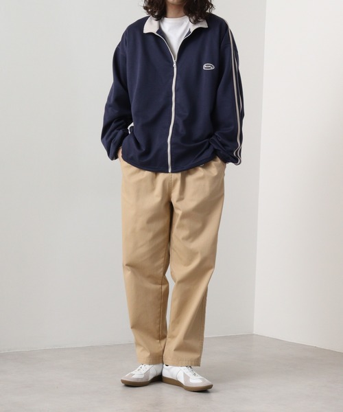 FUNALIVE(ファンアライブ)の「Cardboard switching stand truck jacket / ダンボール切替スタンド トラックジャケット unisex(スウェット・メンズ・ブラック/グレー/ネイビー/オレンジ・M/L/XL)」の20枚目の写真