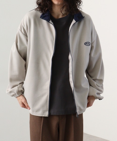 FUNALIVE(ファンアライブ)の「Cardboard switching stand truck jacket / ダンボール切替スタンド トラックジャケット unisex(スウェット・メンズ・ブラック/グレー/ネイビー/オレンジ・M/L/XL)」の11枚目の写真