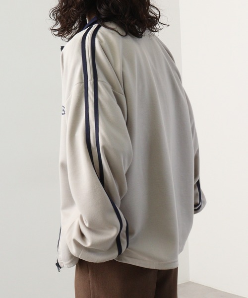 FUNALIVE(ファンアライブ)の「Cardboard switching stand truck jacket / ダンボール切替スタンド トラックジャケット unisex(スウェット・メンズ・ブラック/グレー/ネイビー/オレンジ・M/L/XL)」の12枚目の写真