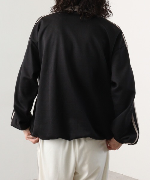 FUNALIVE(ファンアライブ)の「Cardboard switching stand truck jacket / ダンボール切替スタンド トラックジャケット unisex(スウェット・メンズ・ブラック/グレー/ネイビー/オレンジ・M/L/XL)」の8枚目の写真