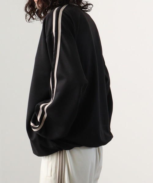 FUNALIVE(ファンアライブ)の「Cardboard switching stand truck jacket / ダンボール切替スタンド トラックジャケット unisex(スウェット・メンズ・ブラック/グレー/ネイビー/オレンジ・M/L/XL)」の7枚目の写真
