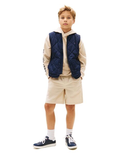 TOMMY HILFIGER（トミーヒルフィガー）の「BOYS レギュラープルオンポプリンショートパンツ（その他パンツ・キッズ・アイボリー/ネイビー/グリーン/ネイビー系/ベージュ・140cm/150cm/160cm/130cm）」の16枚目の写真