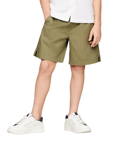 TOMMY HILFIGER（トミーヒルフィガー）の「BOYS レギュラープルオンポプリンショートパンツ（その他パンツ・キッズ・アイボリー/ネイビー/グリーン/ネイビー系/ベージュ・140cm/150cm/160cm/130cm）」の4枚目の写真