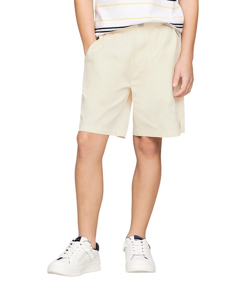 TOMMY HILFIGER（トミーヒルフィガー）の「BOYS レギュラープルオンポプリンショートパンツ（その他パンツ・キッズ・アイボリー/ネイビー/グリーン/ネイビー系/ベージュ・140cm/150cm/160cm/130cm）」の2枚目の写真